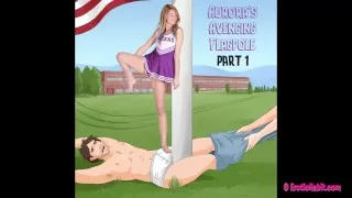 Aurora’s Flagpole (Extreme Ballbusting Facesitting Cheerleaders) (Part 1 of 3)