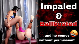 Femdom Ballbusting Cum Cumshot Bondage-milf