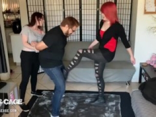 Starry and D3v Double Team - Ballbusting, Femdom, CBT PREVIEW